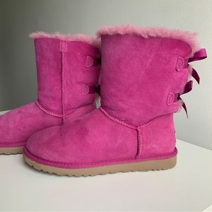 UGG Bailey Bow Boots (Pink)